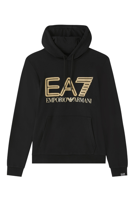 EA7 Cotton Logo Hoodie